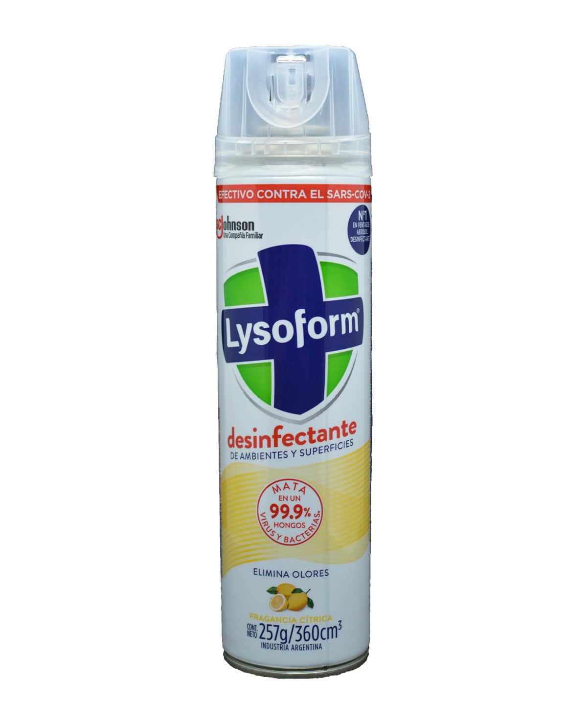 Desinfectante Lysoform Ambiente/Superficie Fragancia Citrica 360 Cm3